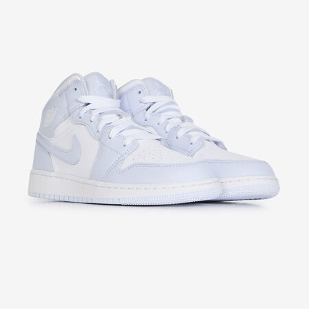 JORDAN air jordan 1 AIR JORDAN 1 MID WHITE/SKY BLUE JUNIOR
