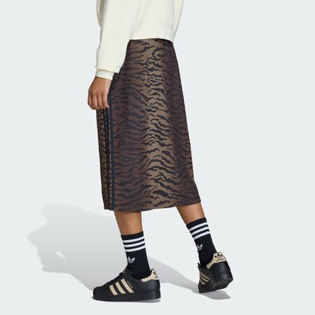 ADIDAS ORIGINALS SLIM AOP TWILL SKIRT Night Brown JUNIOR