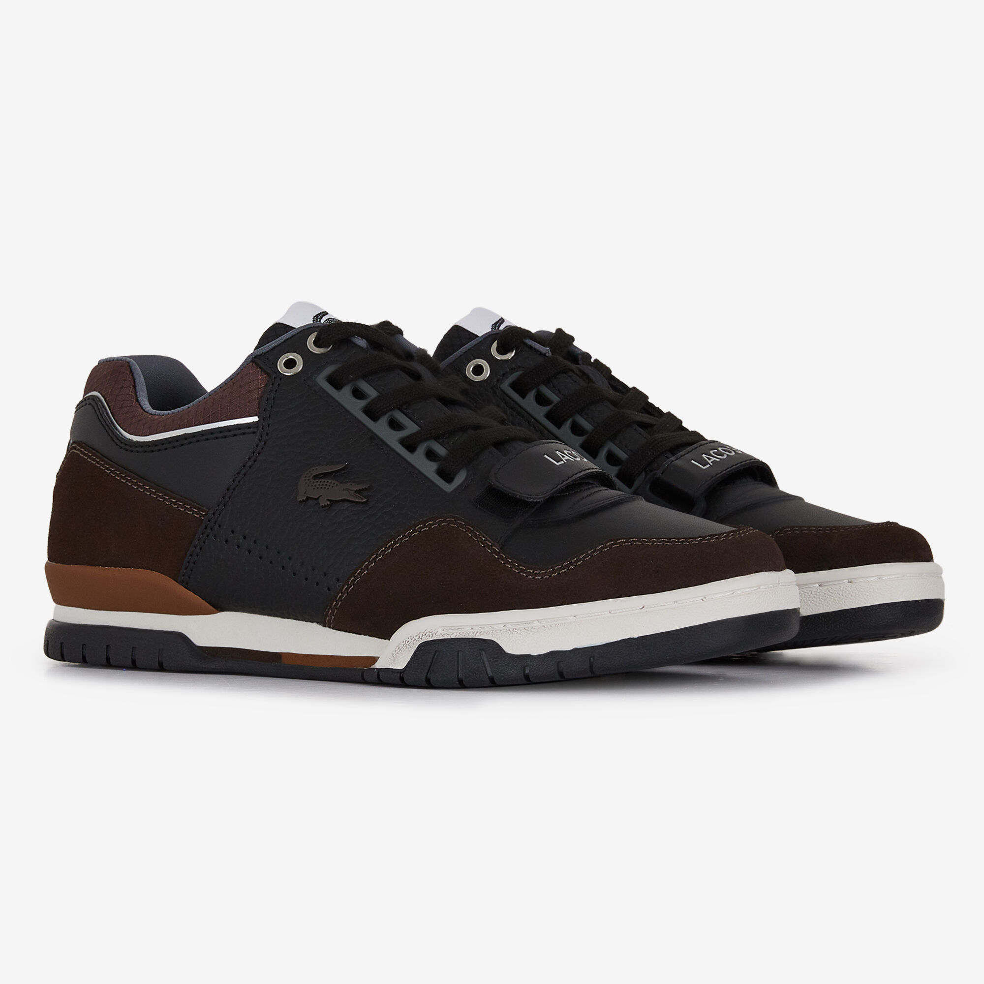 LACOSTE MISSOURI BLACK BROWN SNEAKERS MEN Courir