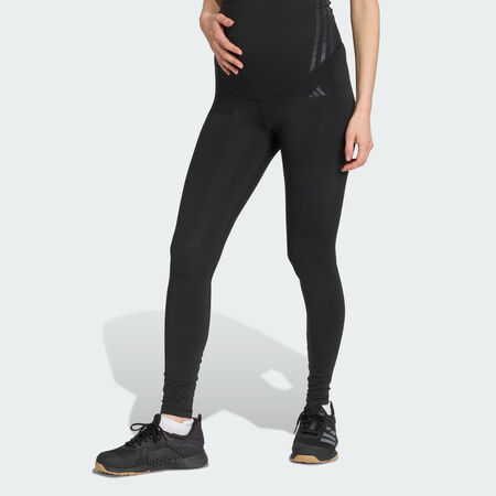 ADIDAS PERFORMANCE Legging long Optime Essentials (Maternité) Black / Carbon FEMME