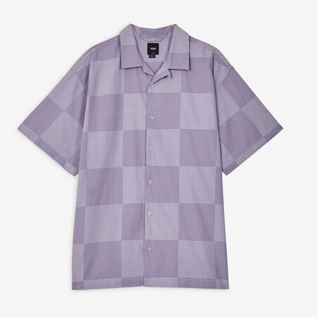 VANS SHIRT KESSLER CHECKERBOARD WVN PURPLE MEN