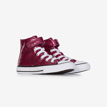 CONVERSE CHUCK TAYLOR ALL STAR HI CF GLITTER ROSE/BLANC CADET