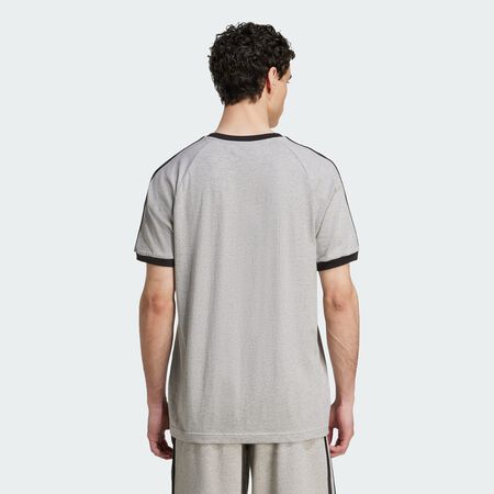 ADIDAS ORIGINALS Adicolor Classics 3-Stripes Tee Medium Grey Heather / Black MEN