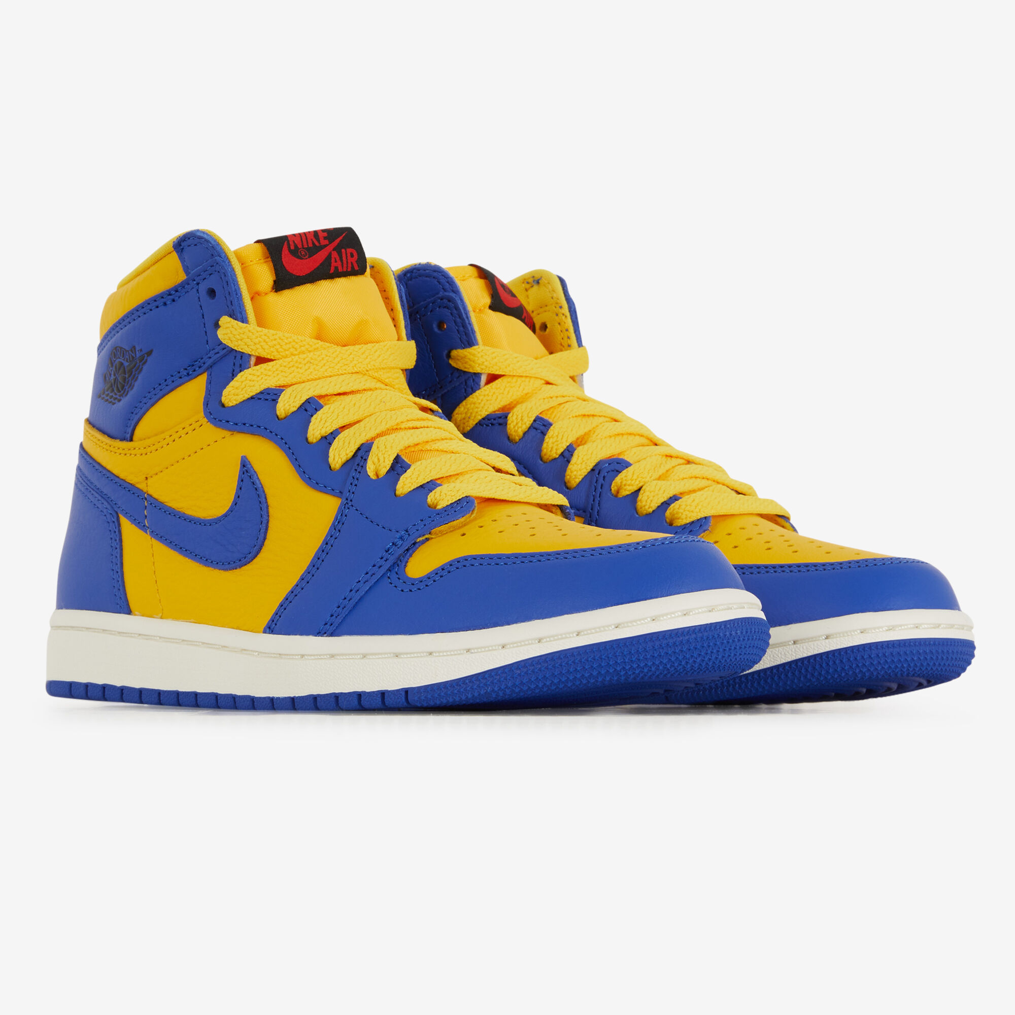 JORDAN AIR JORDAN 1 RETRO HIGH OG YELLOW BLACK SNEAKERS WOMEN
