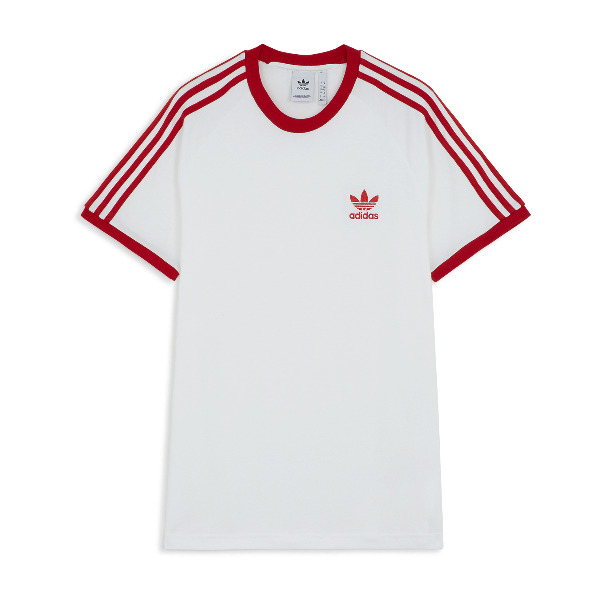 tee shirt adidas rouge et blanc