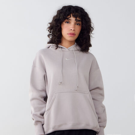 NIKE HOODIE PHOENIX LONG OVERSIZED GREY WOMEN