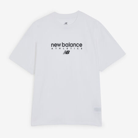 TEE SHIRT LINEAR GRAPHIC : WHITE