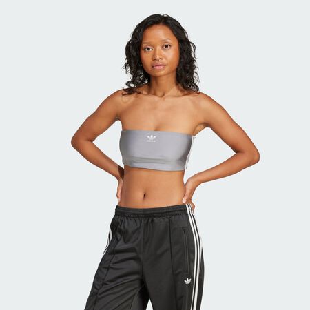 ADIDAS ORIGINALS 3-Stripes Tube Top Grey Three WOMEN