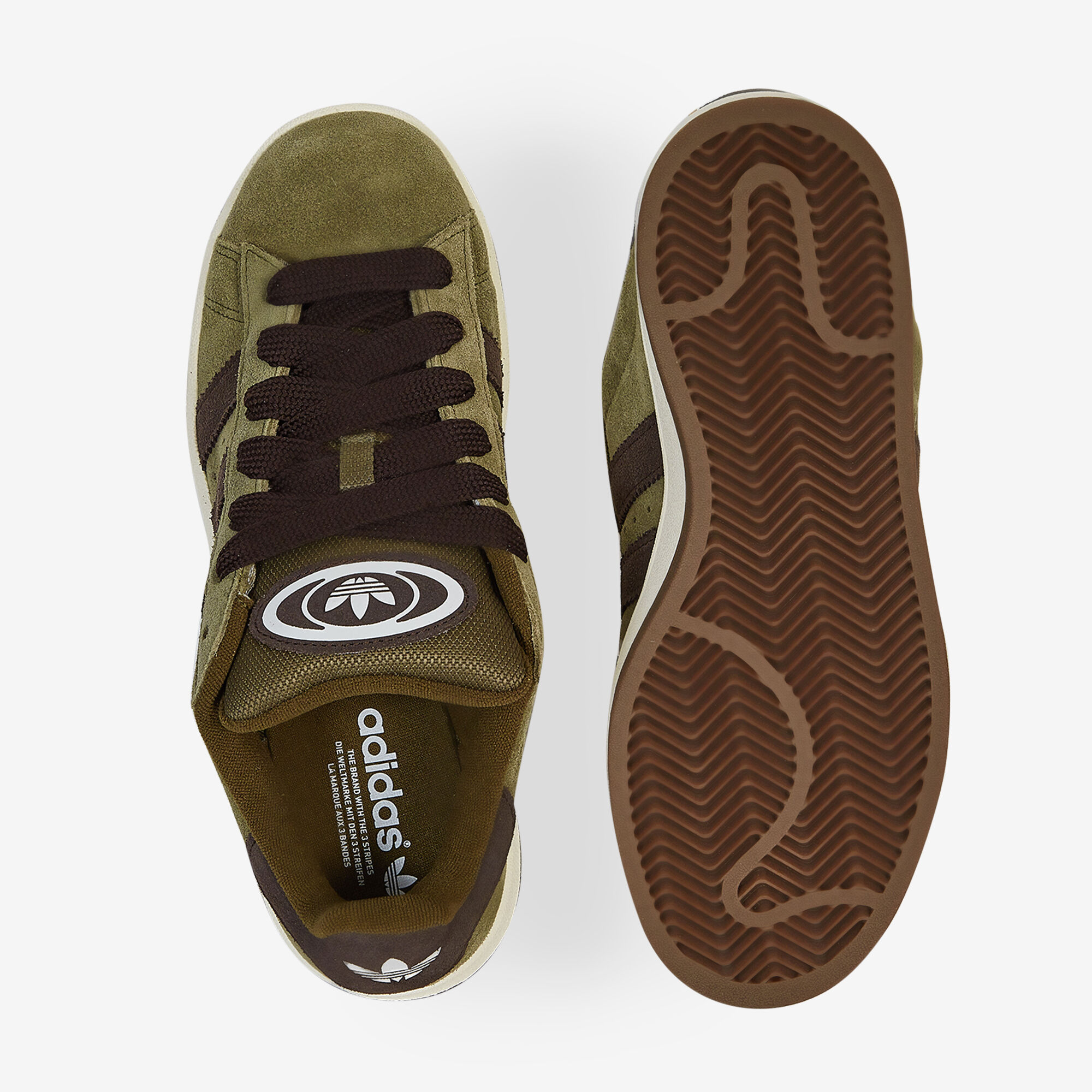 ADIDAS ORIGINALS CAMPUS 00s SNEAKERS HOMME KAKI MARRON LACETS Courir