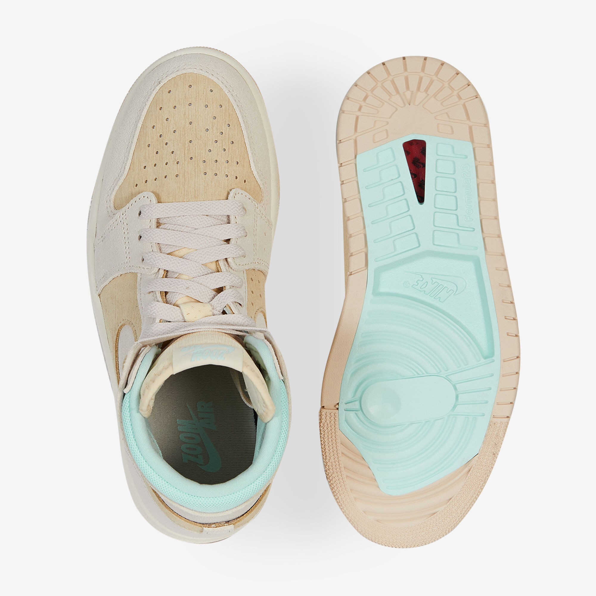 Air Jordan 1 Zoom Air Cmft  Beige/bleu