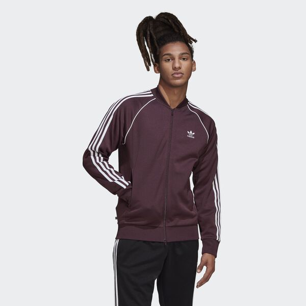 ADIDAS ORIGINALS SST TRACK JACKET Shadow Maroon / White