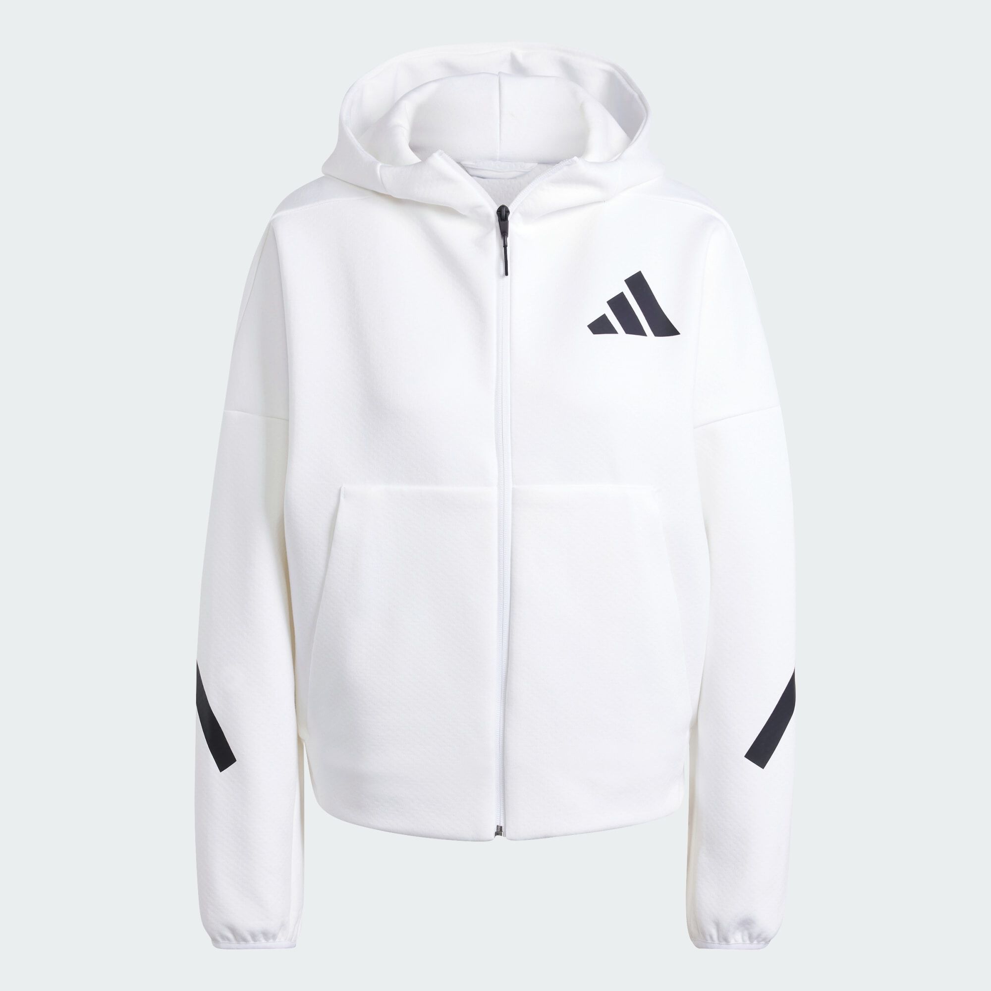ADIDAS ORIGINALS adidas Z.N.E. Full-Zip Hoodie White