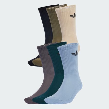 ADIDAS ORIGINALS CHAUSSETTES X6 CREW CUSHION MULTICOLOURED UNISEX