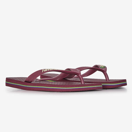 HAVAIANAS BRASIL LOGO BORDEAUX FEMME