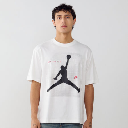 JORDAN TEE SHIRT BIG JUMPMAN BLANC/NOIR HOMME