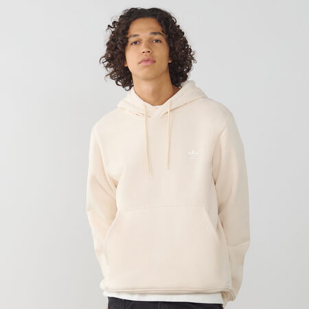 HOODIE ESSENTIAL TREFOIL : BEIGE/WHITE