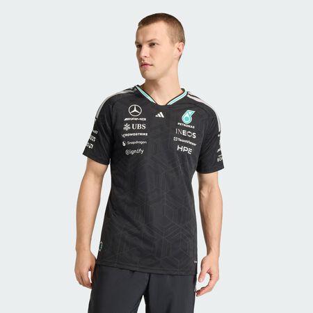 ADIDAS PERFORMANCE MERCEDES - AMG PETRONAS FORMULA 1 TEAM DRIVER JERSEY AUTHENTIC Black MEN