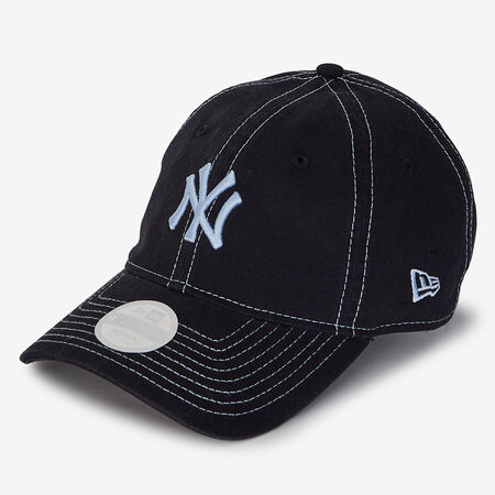 NEW ERA 9TWENTY WOMEN NY CONTRAST STITCH NOIR/BLEU FEMME