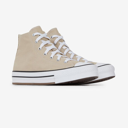 CONVERSE chuck taylor all star CHUCK TAYLOR ALL STAR EVA LIFT HI BEIGE/BLANC JUNIOR