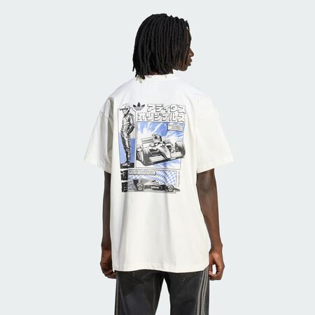 ADIDAS ORIGINALS T-SHIRT GRAPHIQUE JAPANESE RACING MANGA Off White HOMME