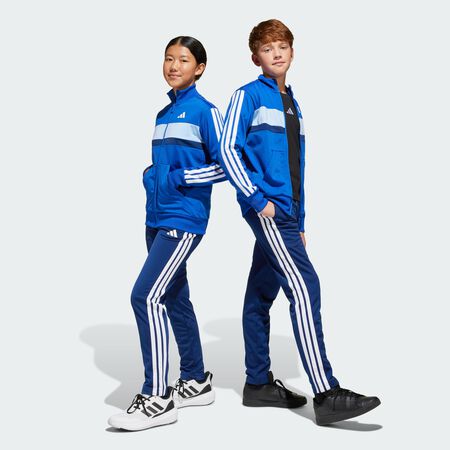 ADIDAS SPORTSWEAR Seasonal Essentials Tiberio 3-Stripes Tricot Track Suit Kids Royal Blue / White / Glow Blue TODDLERS
