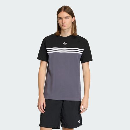 ADIDAS ORIGINALS CHEST STRIPES TEE Aurora Onix / Black MEN