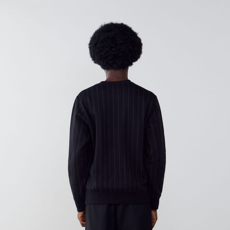 NIKE SWEAT CREW JUST DO IT AOP BLACK/WHITE MEN