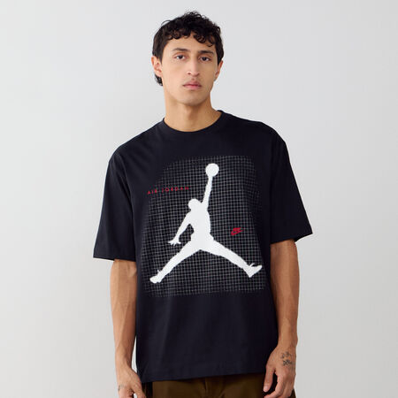 JORDAN TEE SHIRT BIG JUMPMAN NOIR/BLANC HOMME