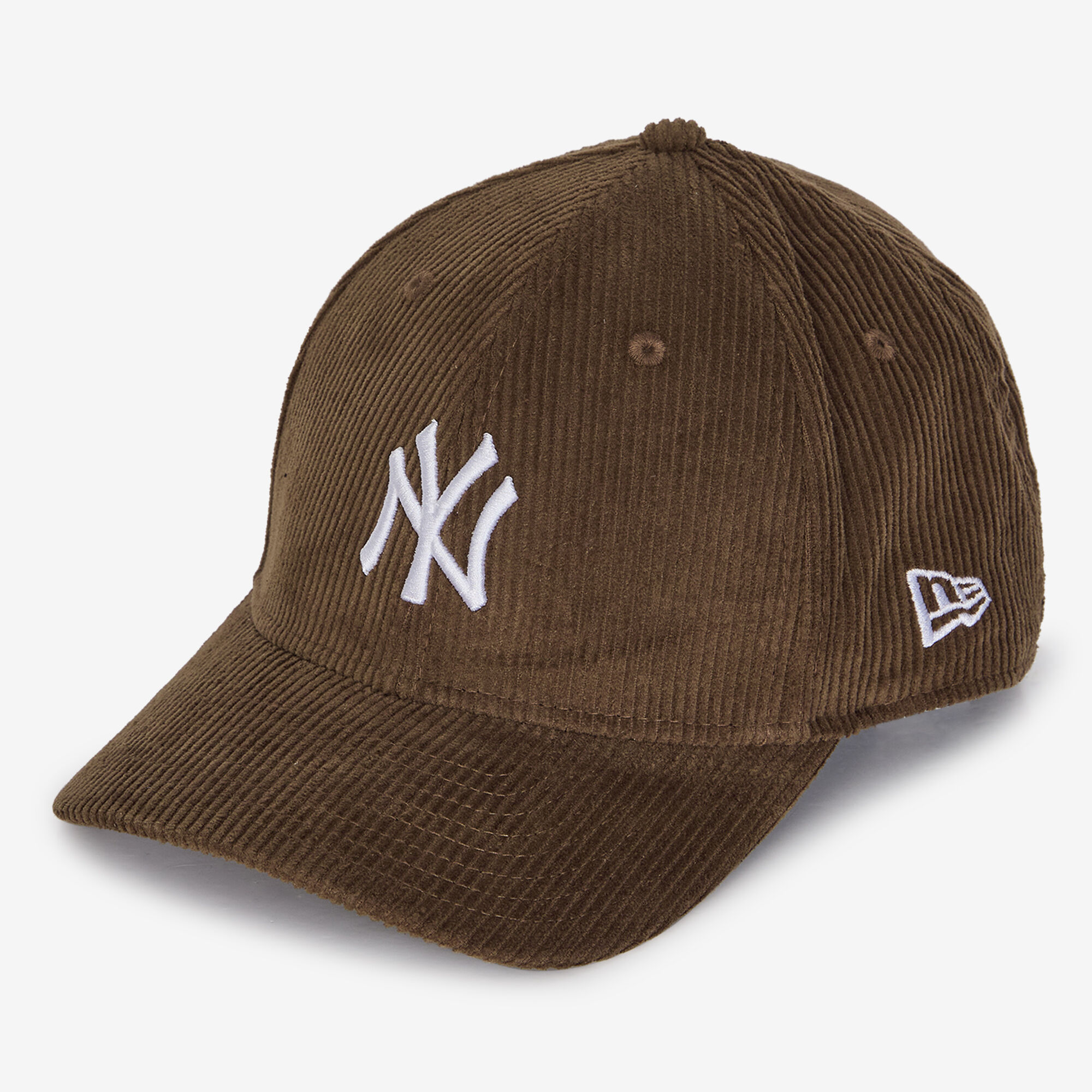 9forty Ny Mcrown Cord  Marron/blanc