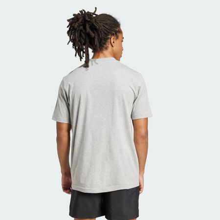 ADIDAS SPORTSWEAR Essentials Small Logo Single Jersey Tee Medium Grey Heather / Black MEN