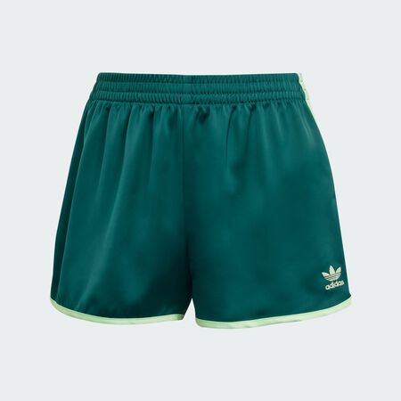 ADIDAS ORIGINALS Adicolor 3-Stripes Sprinter Shorts Collegiate Green / Semi Green Spark WOMEN