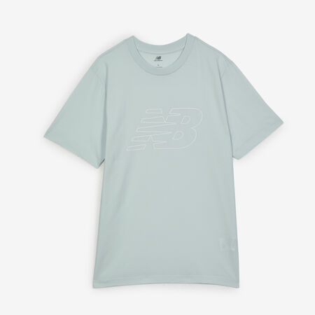 NEW BALANCE TEE SHIRT FLYING LOGO BLUE/WHITE MEN