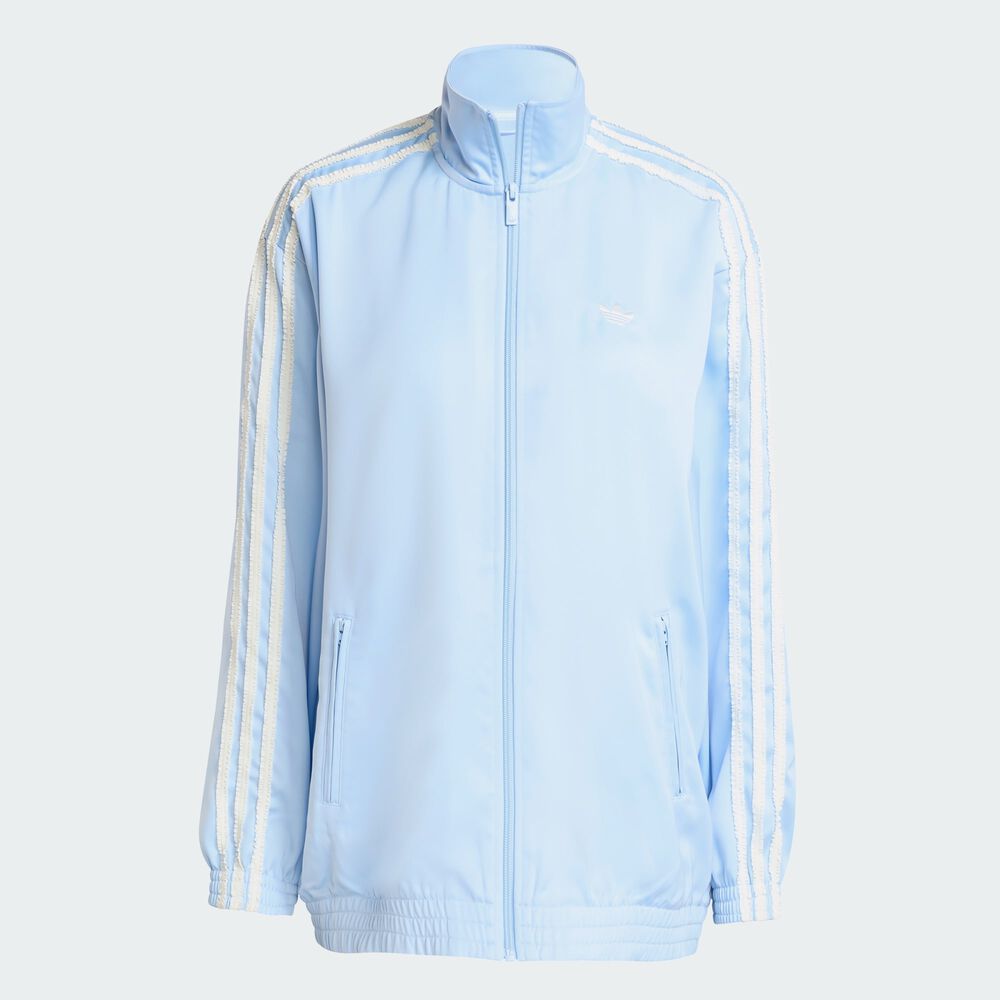 ADIDAS ORIGINALS adidas Originals Satin Firebird Track Top Ruffle
