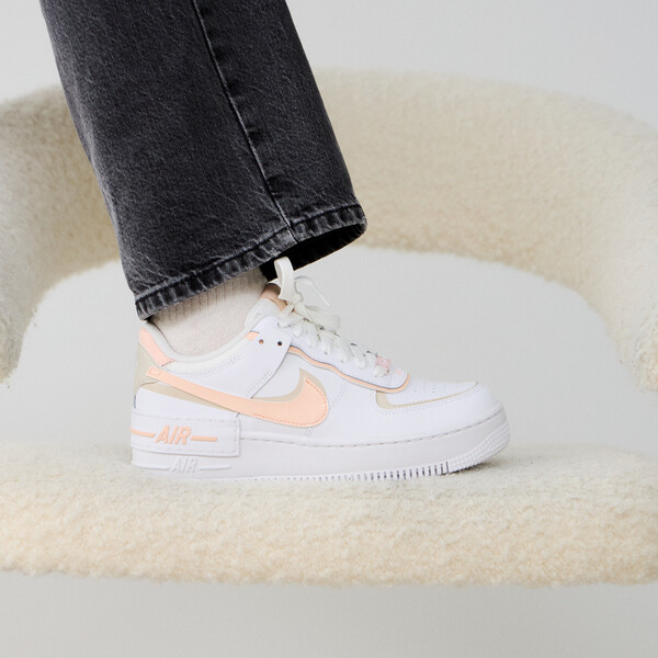 Coral Pink Shadow Pink Air Force NIKE AIR FORCE SHADOW WHITE/CORAL