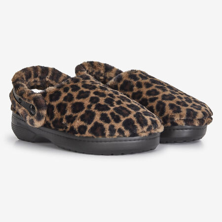 CROCS UNFURGETTABLE CLOG LEOPARD BEIGE/BROWN WOMEN