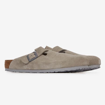 BIRKENSTOCK boston BOSTON SUEDE STONE COIN GRIS HOMME