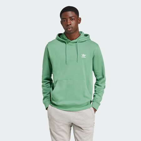 ADIDAS ORIGINALS Trefoil Essentials Hoodie Preloved Green MEN