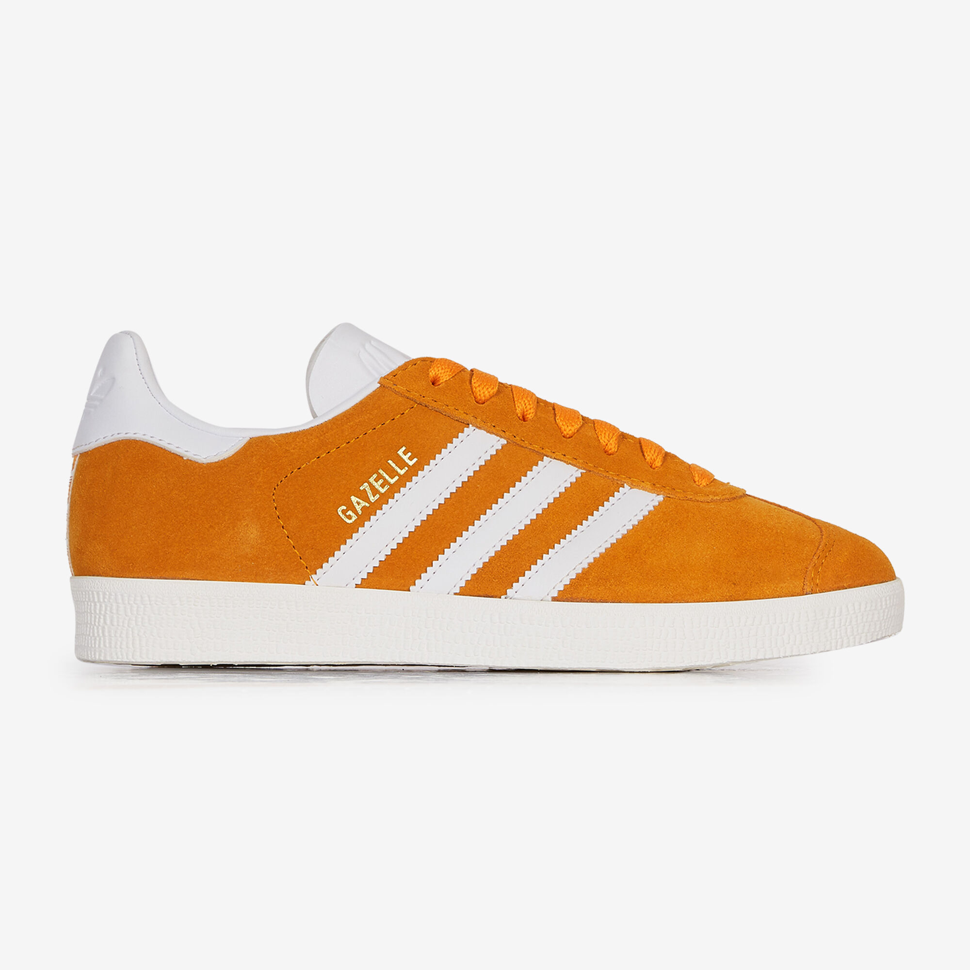 ADIDAS ORIGINALS GAZELLE ORANGE BLANC SNEAKERS FEMME LACETS Courir