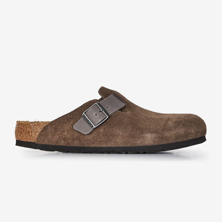 BIRKENSTOCK boston BOSTON SUEDE MIX CONCRETE GRAY GRIS HOMME