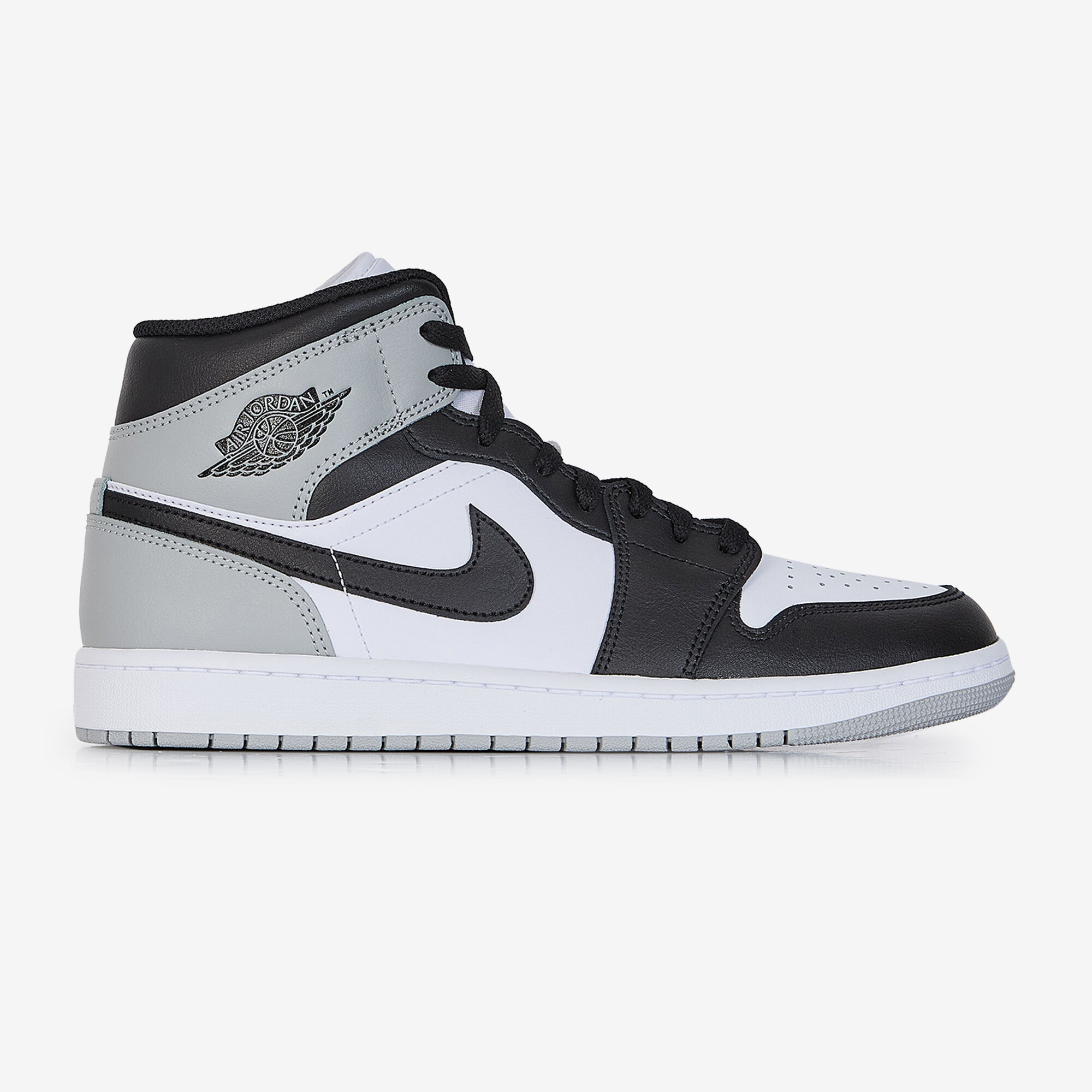 Air Jordan 1 Mid  Blanc/gris