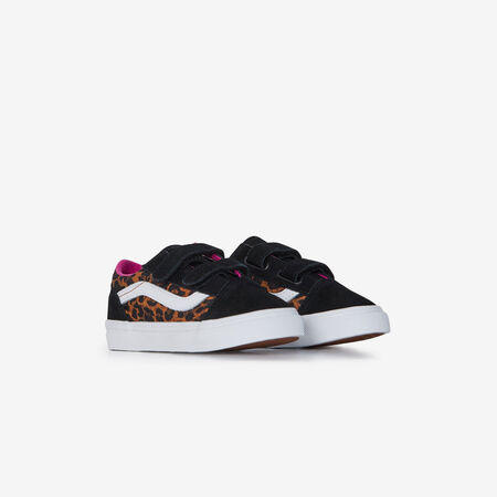 VANS old skool OLD SKOOL V LEOPARD BLACK/PINK BABIES