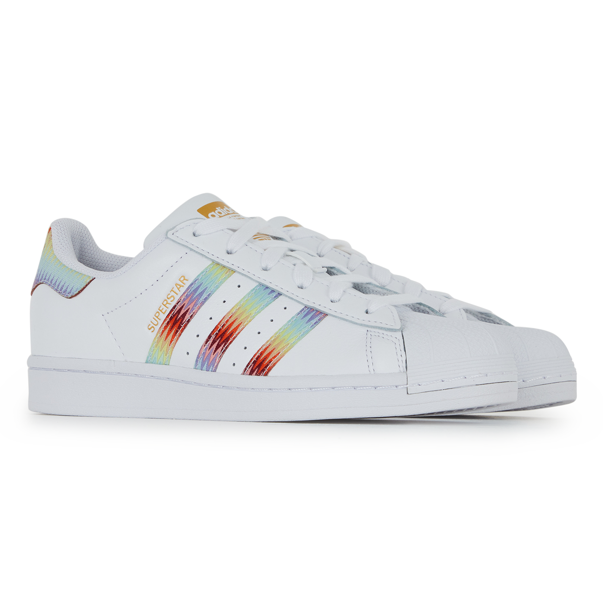 Adidas originals - Superstar rainbow Blanc Blanc | Courir