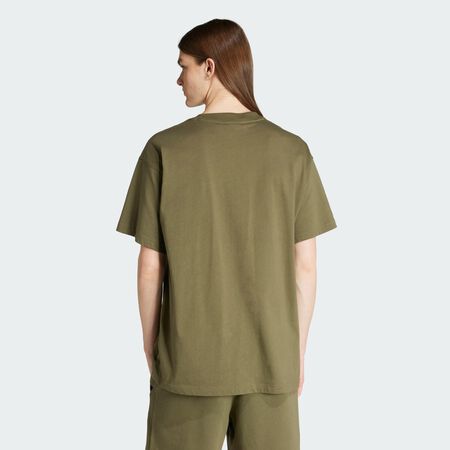 ADIDAS ORIGINALS Essential Color Logo Oversized Tee Olive Strata MEN