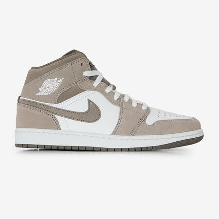JORDAN air jordan 1 AIR JORDAN 1 MID BLANC/BEIGE HOMME