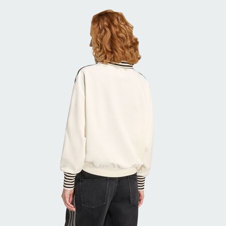 ADIDAS ORIGINALS Veste de surv&ecirc;tement C&Ocirc;TEL&Eacute;E BANDES VINTAGE BB TT Off White FEMME