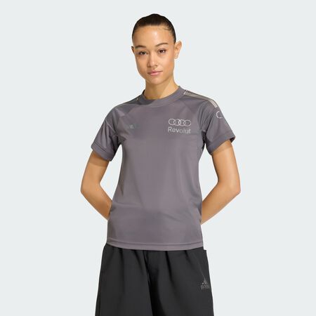 ADIDAS PERFORMANCE MAILLOT MANCHES COURTES PILOTE AUDI FORMULA ONE TEAM FEMMES Grey Strata / Iron Metallic FEMME