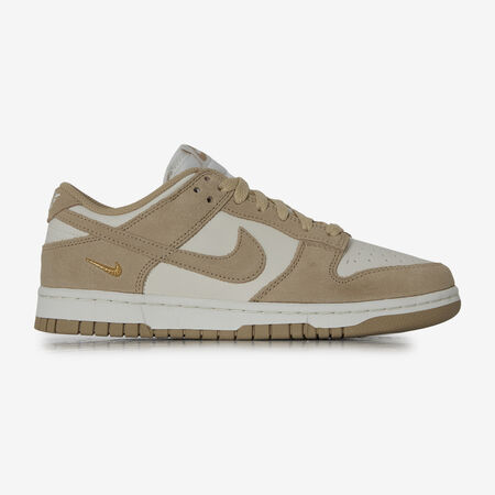 NIKE dunk DUNK LOW SUEDE MINI SWOOSH ECRU/BEIGE FEMME