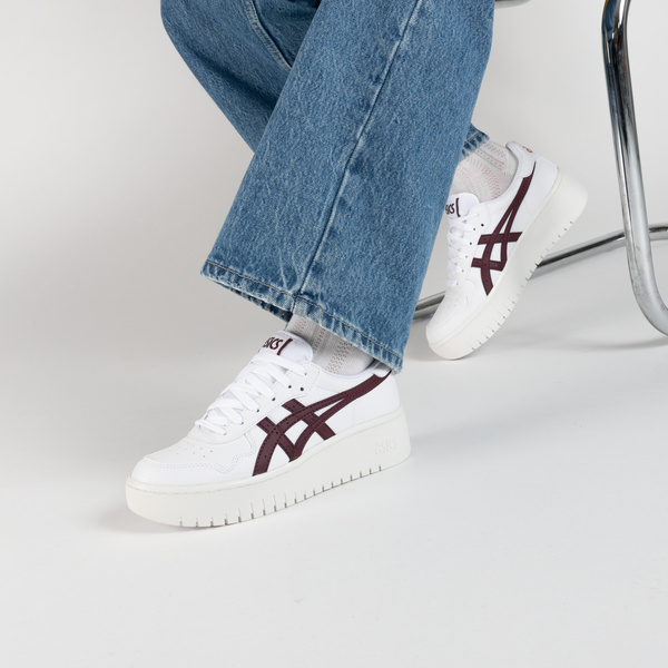 Basket asics femme bordeaux hotsell