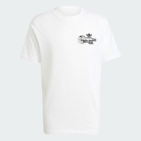 ADIDAS ORIGINALS Sports Elements Poster Graphic Loose Tee White MEN