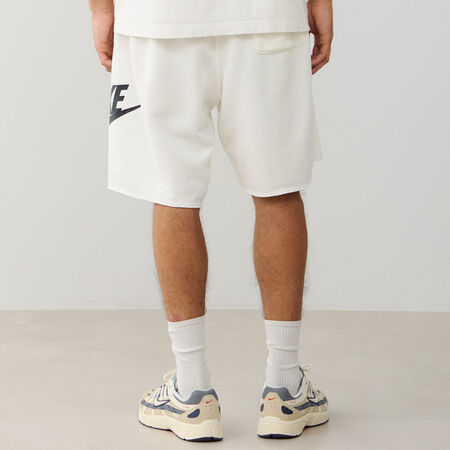 NIKE SHORT CLUB ALUMNI FT OFF-WHITE/BLACK MEN